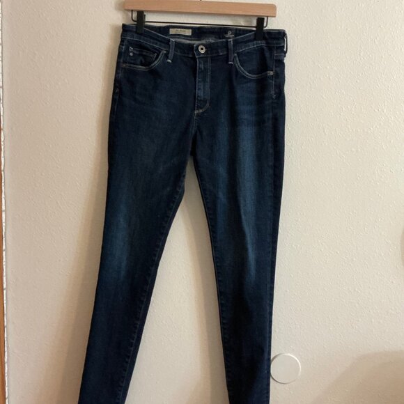 AG Adriano Goldschmied Jeans Womens 30 R The Middi Mid Rise Stretch Legging - Picture 1 of 12
